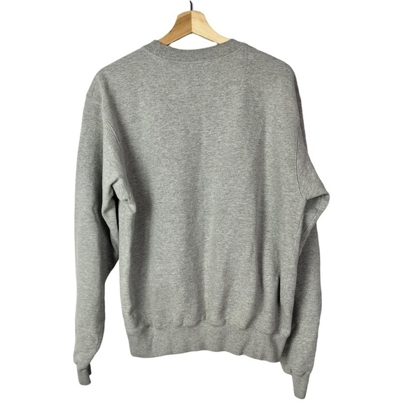 Champion Gray Eco Y2K Crew Neck Pullover Sweatshirt M - Picture 2 of 5